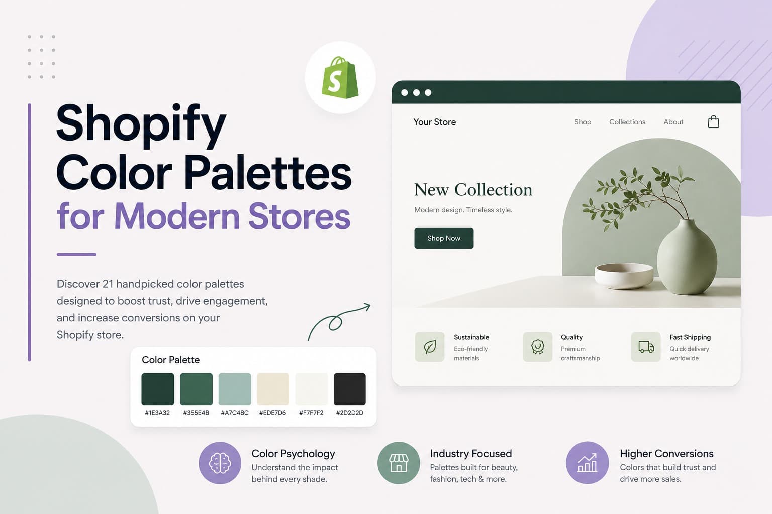 Shopify Color Palettes for Modern Stores With Coloraccy