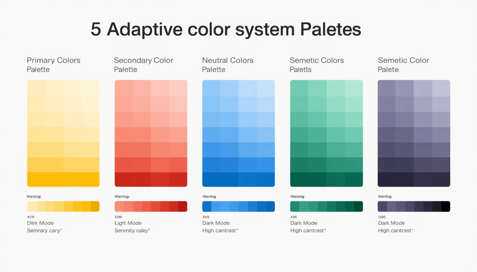 5 Adaptive Color System Palettes for Modern UI by Coloraccy